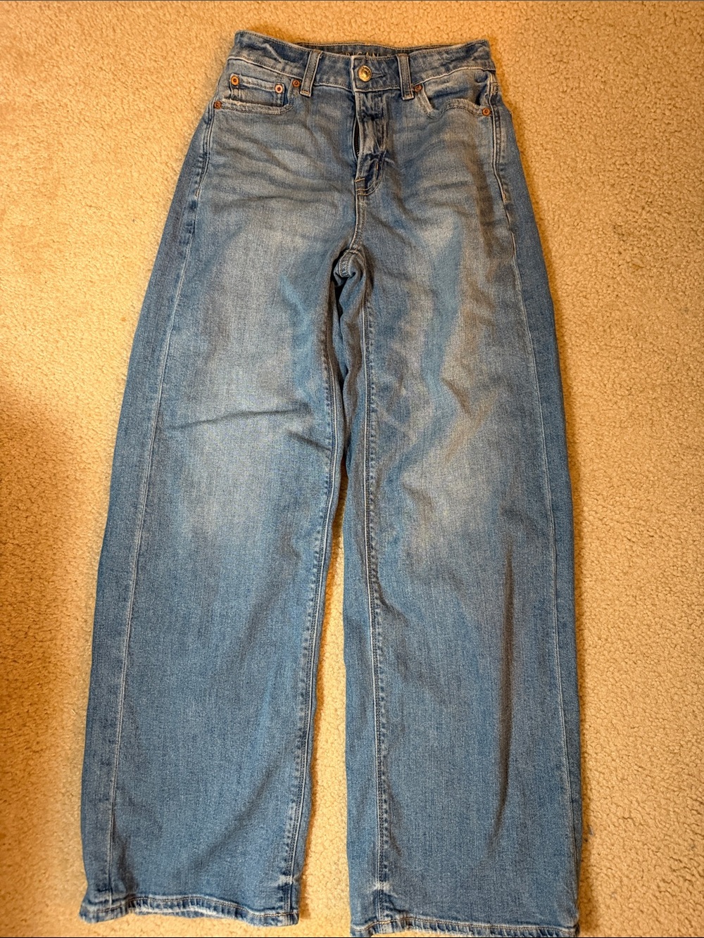 American Eagle Outfitters Light Blue Wide Leg Jeans